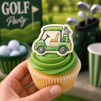 Golf Cart Mini Cookie Cutter & Stamp Set