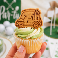 Golf Cart Mini Cookie Cutter & Stamp Set