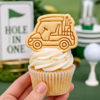 Golf Cart Mini Cookie Cutter & Stamp Set