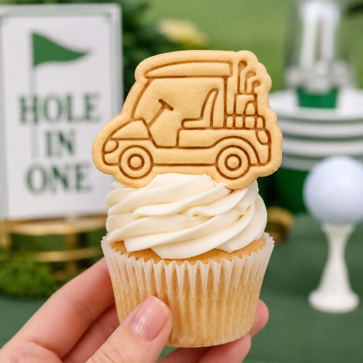 Golf Cart Mini Cookie Cutter & Stamp Set