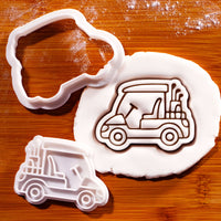 Golf Cart Mini Cookie Cutter & Stamp Set