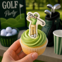 Golfer Mini Cookie Cutter & Stamp Set