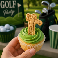 Golfer Mini Cookie Cutter & Stamp Set