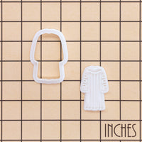 Doctoral Regalia Mini Cookie Cutter & Stamp Set