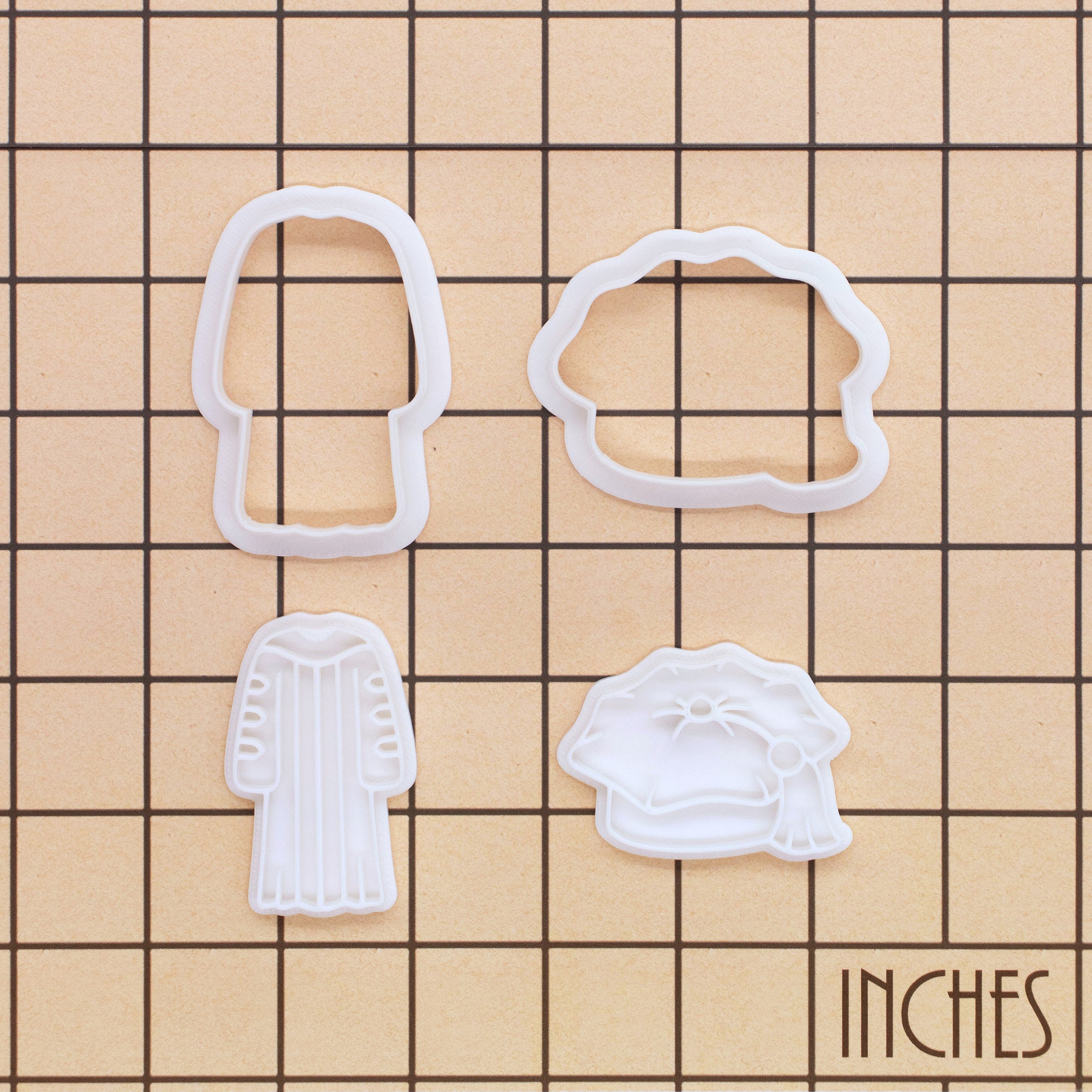Set of 2 Doctoral Tam & Doctoral Regalia Mini Cookie Cutter & Stamp Set