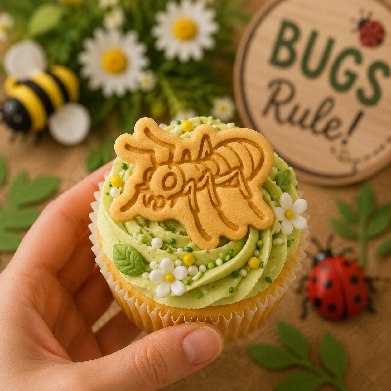 Realistic Ant Mini Cookie Cutter & Stamp Set