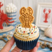 Lobster Mini Cookie Cutter & Stamp Set