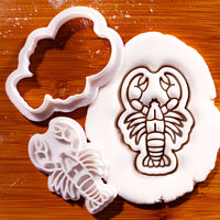 Lobster Mini Cookie Cutter & Stamp Set