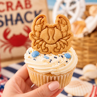 Crab Mini Cookie Cutter & Stamp Set