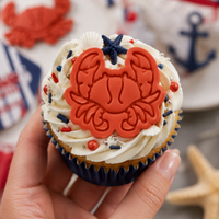 Crab Mini Cookie Cutter & Stamp Set