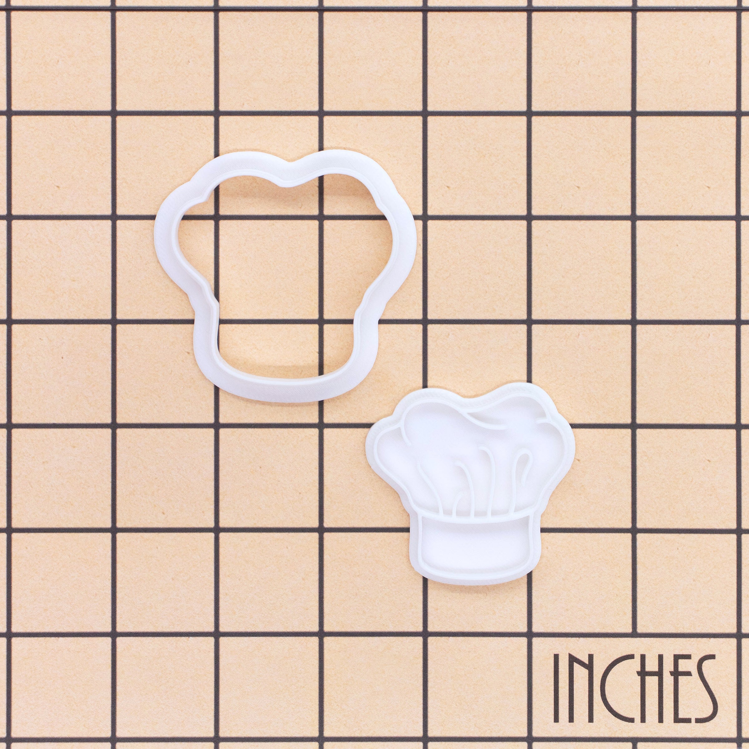 Chef Hat Mini Cookie Cutter & Stamp Set