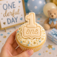 Number One Mini Cookie Cutter & Stamp Set
