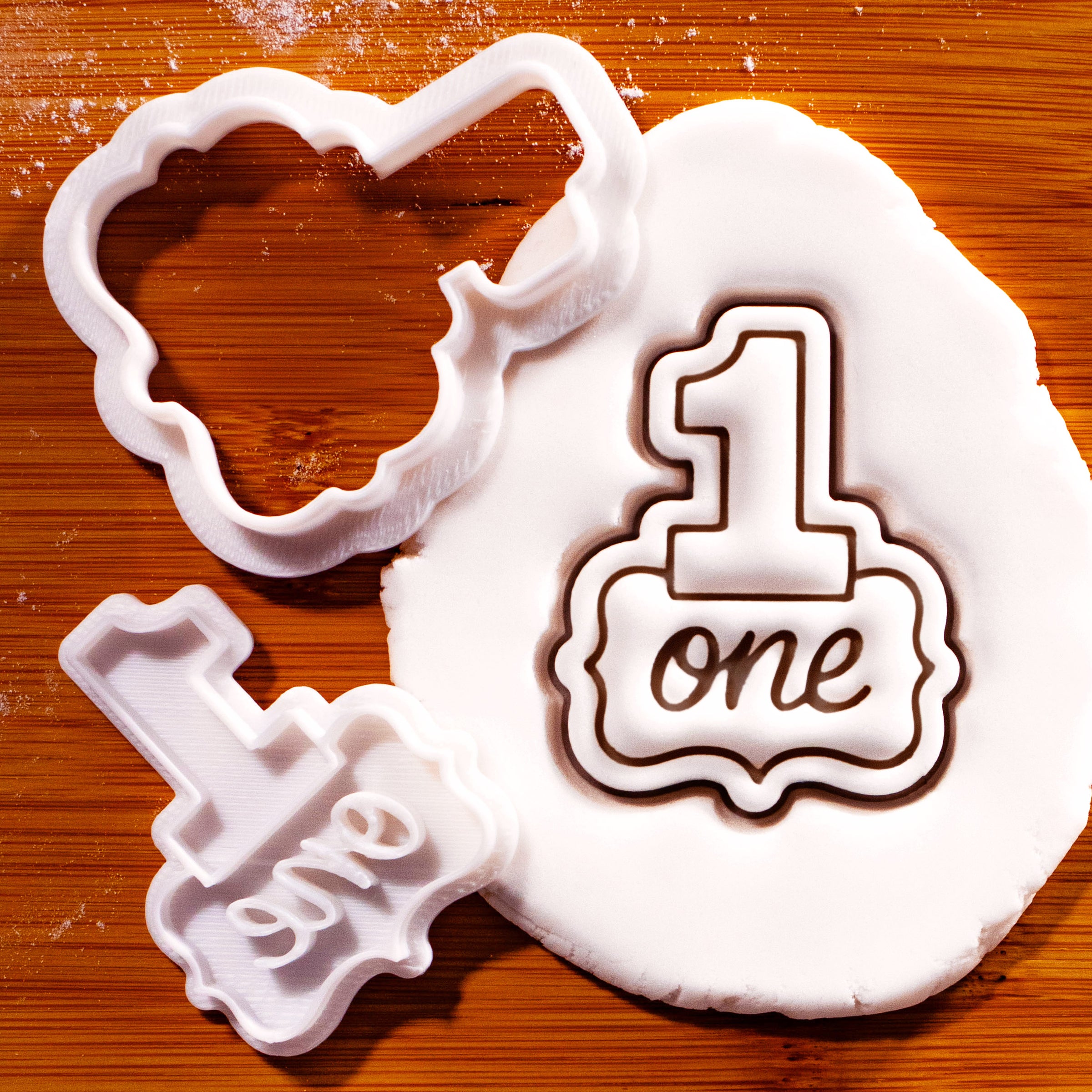 Number One Mini Cookie Cutter & Stamp Set
