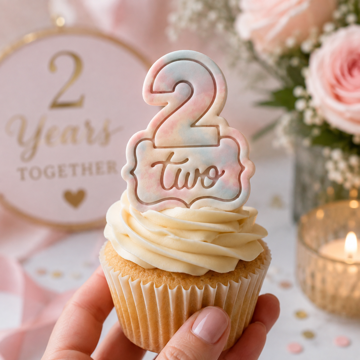 Number Two Mini Cookie Cutter & Stamp Set