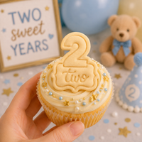 Number Two Mini Cookie Cutter & Stamp Set