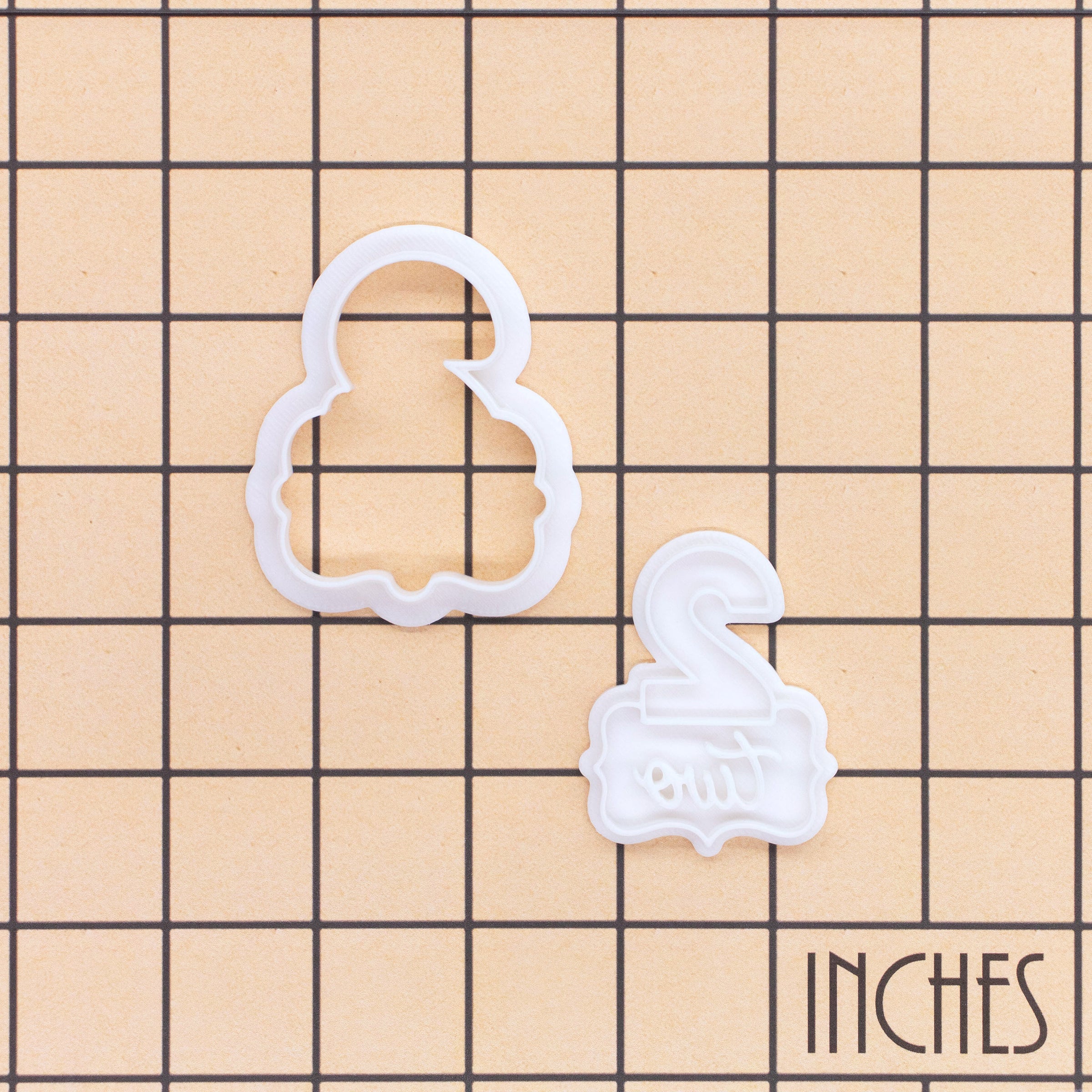 Number Two Mini Cookie Cutter & Stamp Set
