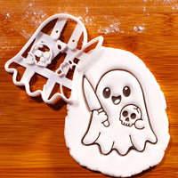 Mischievous Ghost with Skull Cookie Cutter