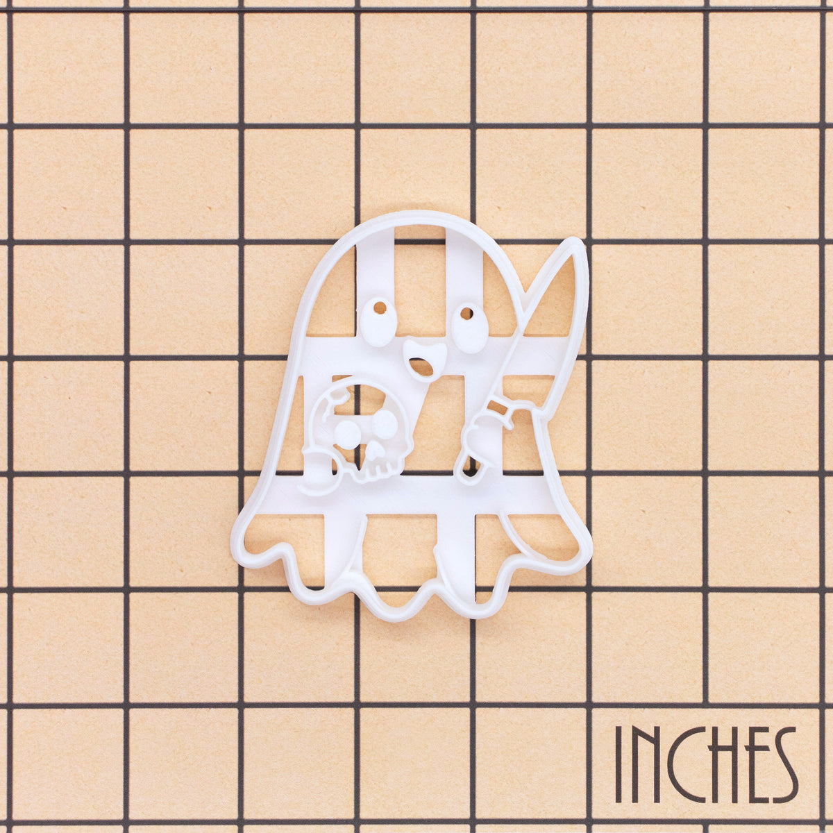 Mischievous Ghost with Skull Cookie Cutter