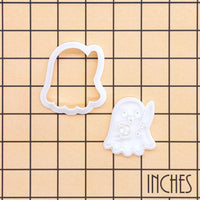 Mischievous Ghost Skull Mini Cookie Cutter & Stamp Set