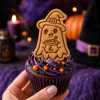 Witchy Ghost Mini Cookie Cutter & Stamp Set
