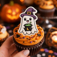 Witchy Ghost Mini Cookie Cutter & Stamp Set