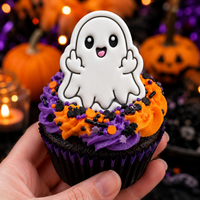 Rude Ghost Mini Cookie Cutter & Stamp Set