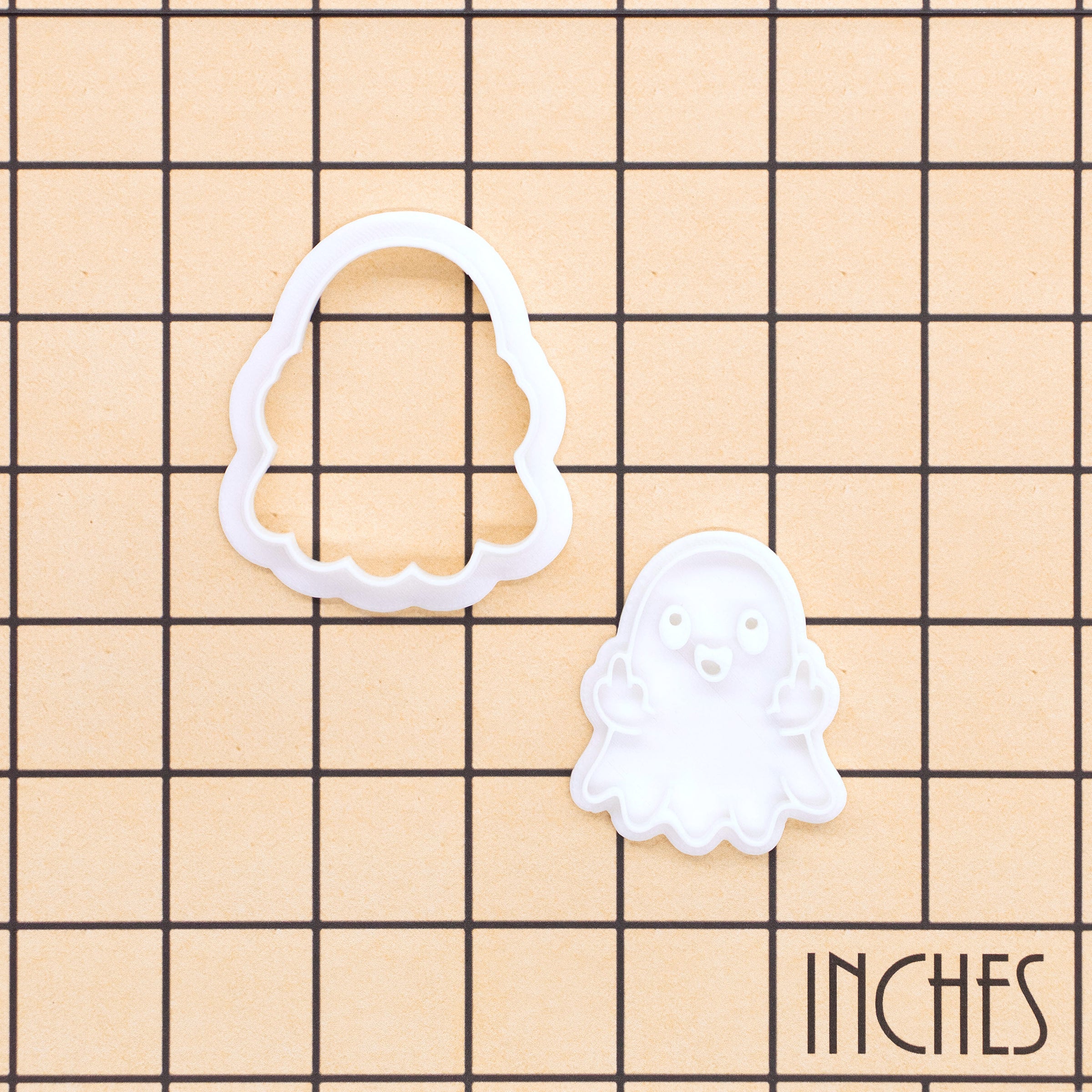 Rude Ghost Mini Cookie Cutter & Stamp Set