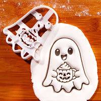 Ghost with Spiced Latte Cookie Cutter