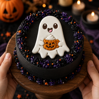 Ghost with Spiced Latte Cookie Cutter