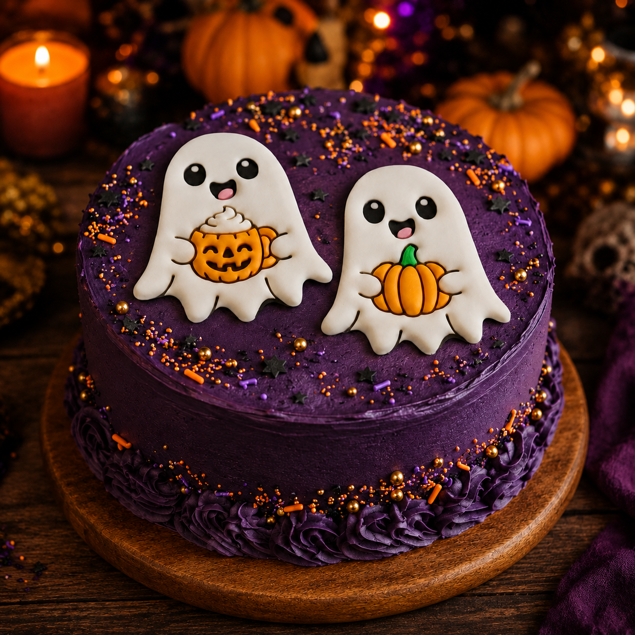2 Ghost Cookie Cutters - Spiced Latte & Pumpkin