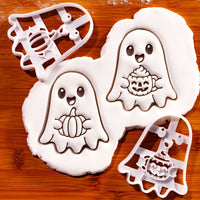 2 Ghost Cookie Cutters - Spiced Latte & Pumpkin