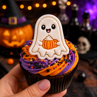 Ghost Spiced Latte Mini Cookie Cutter & Stamp Set