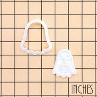 Ghost with Pumpkin Mini Cookie Cutter & Stamp Set