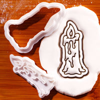Witch Candle Mini Cookie Cutter & Stamp Set