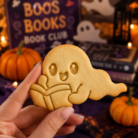 Bookworm Ghost Cookie Cutter