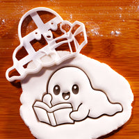 Bookworm Ghost Cookie Cutter