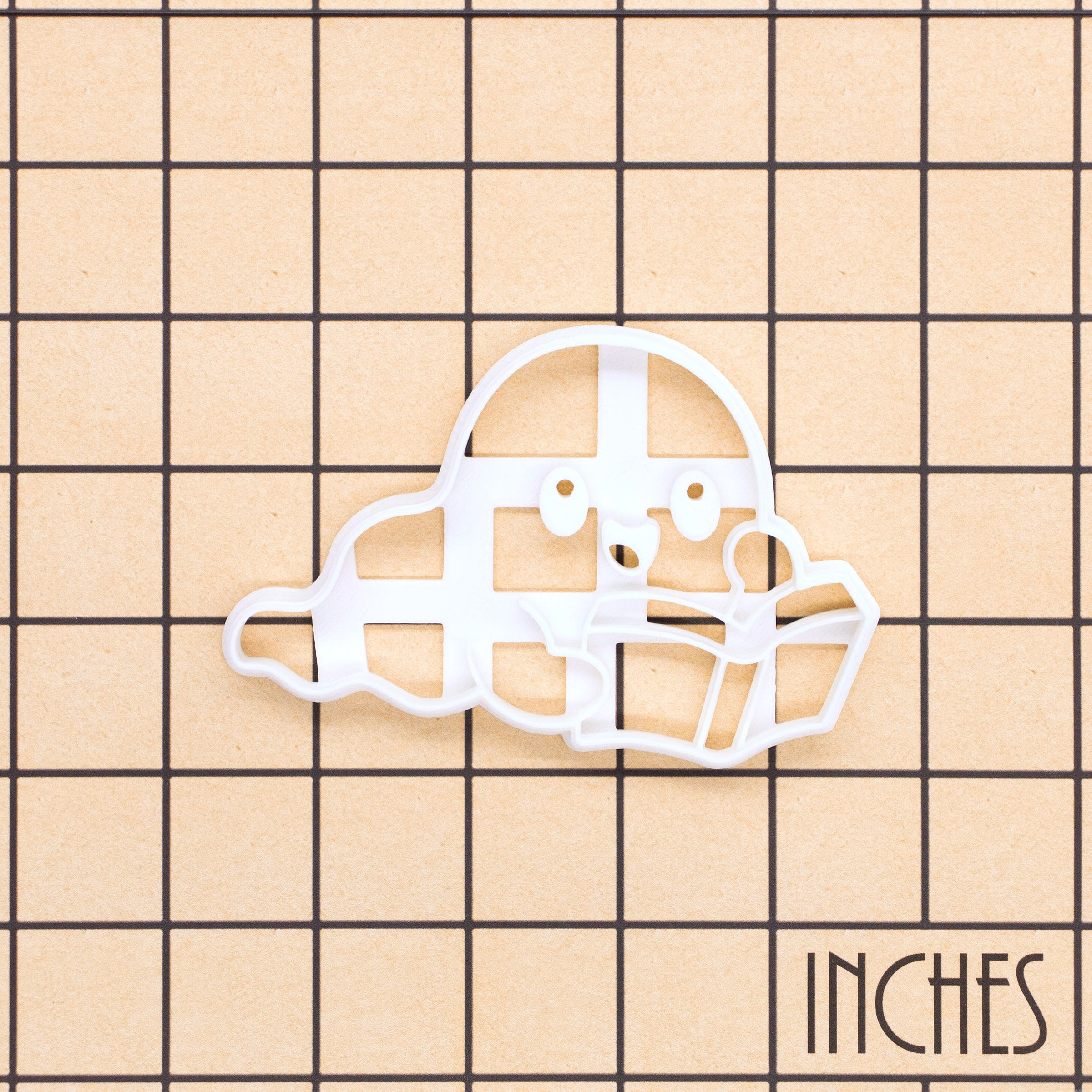 Bookworm Ghost Cookie Cutter