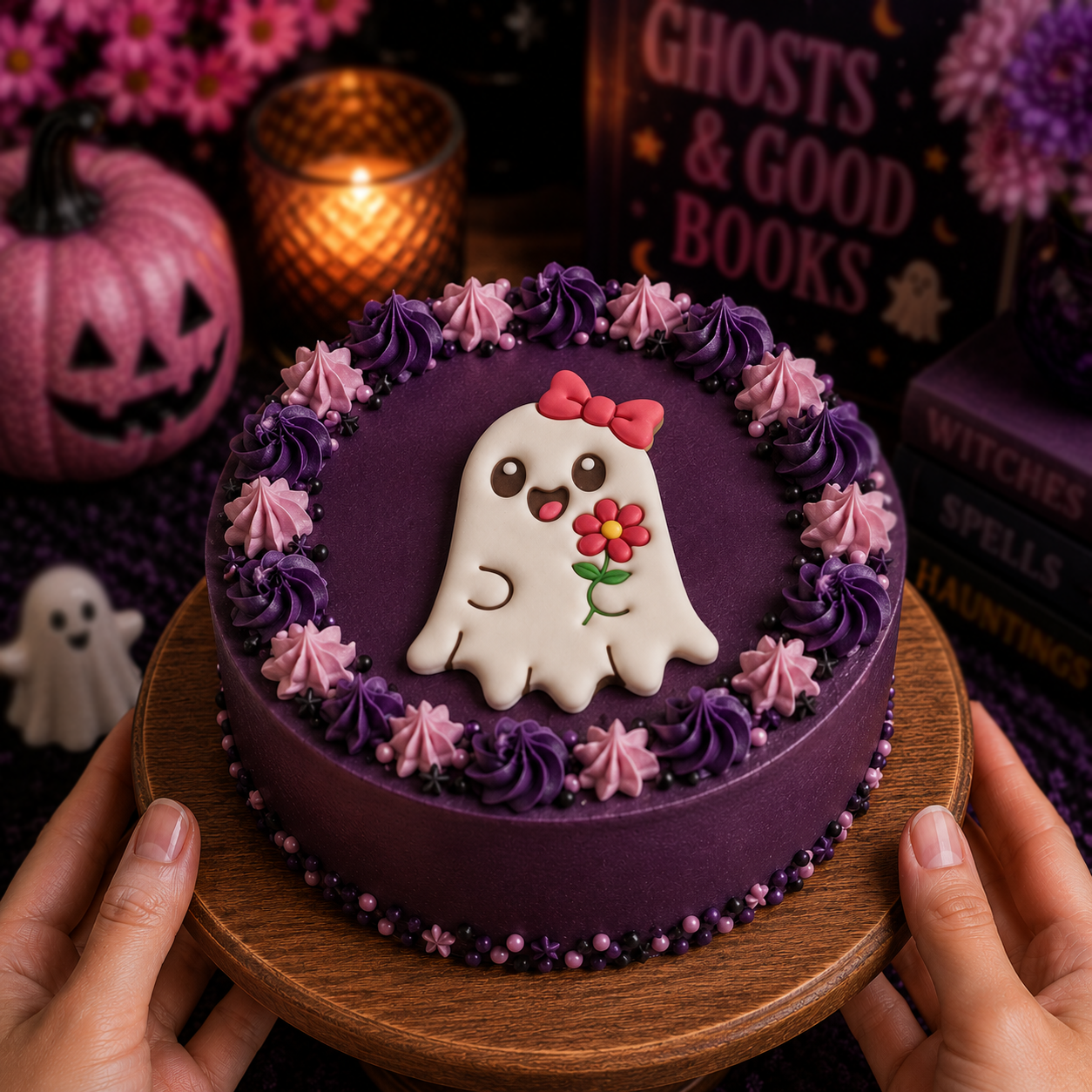 Ghost with Flower Cookie Cutter