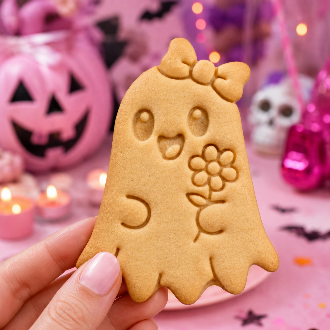 Ghost with Flower Cookie Cutter