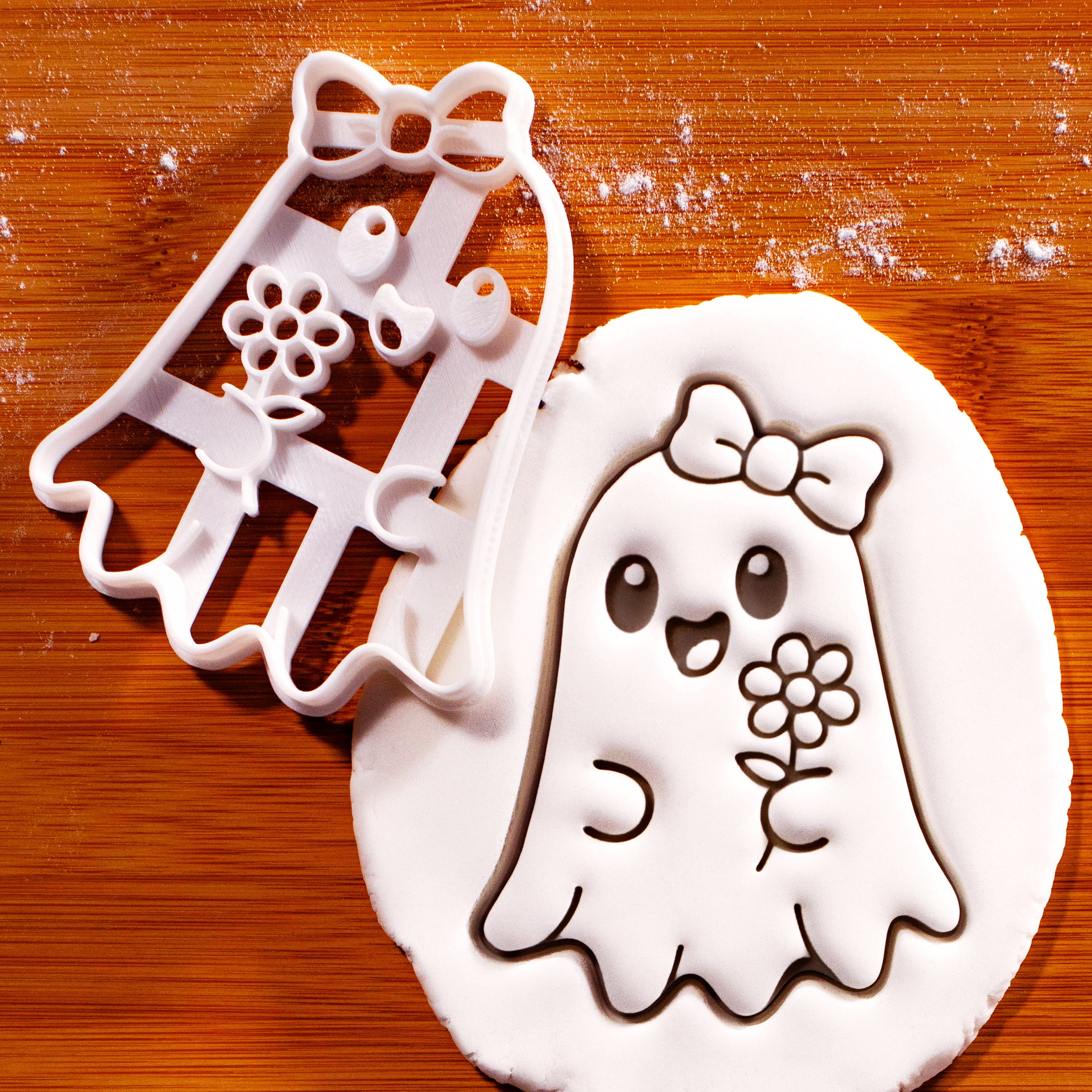 Ghost with Flower Cookie Cutter