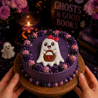 Ghost with Picnic Basket Cookie Cutter