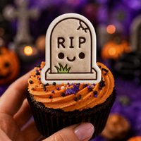 RIP Tombstone Mini Cookie Cutter & Stamp Set