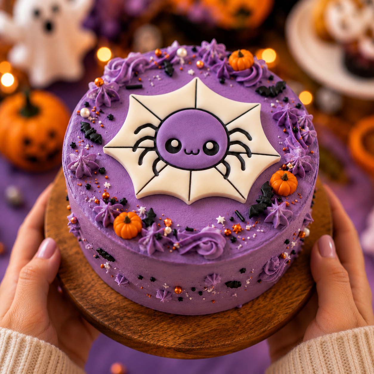 Chibi Spider in Web Cookie Cutter
