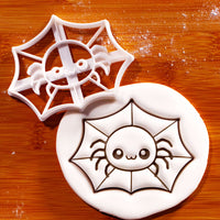 Chibi Spider in Web Cookie Cutter