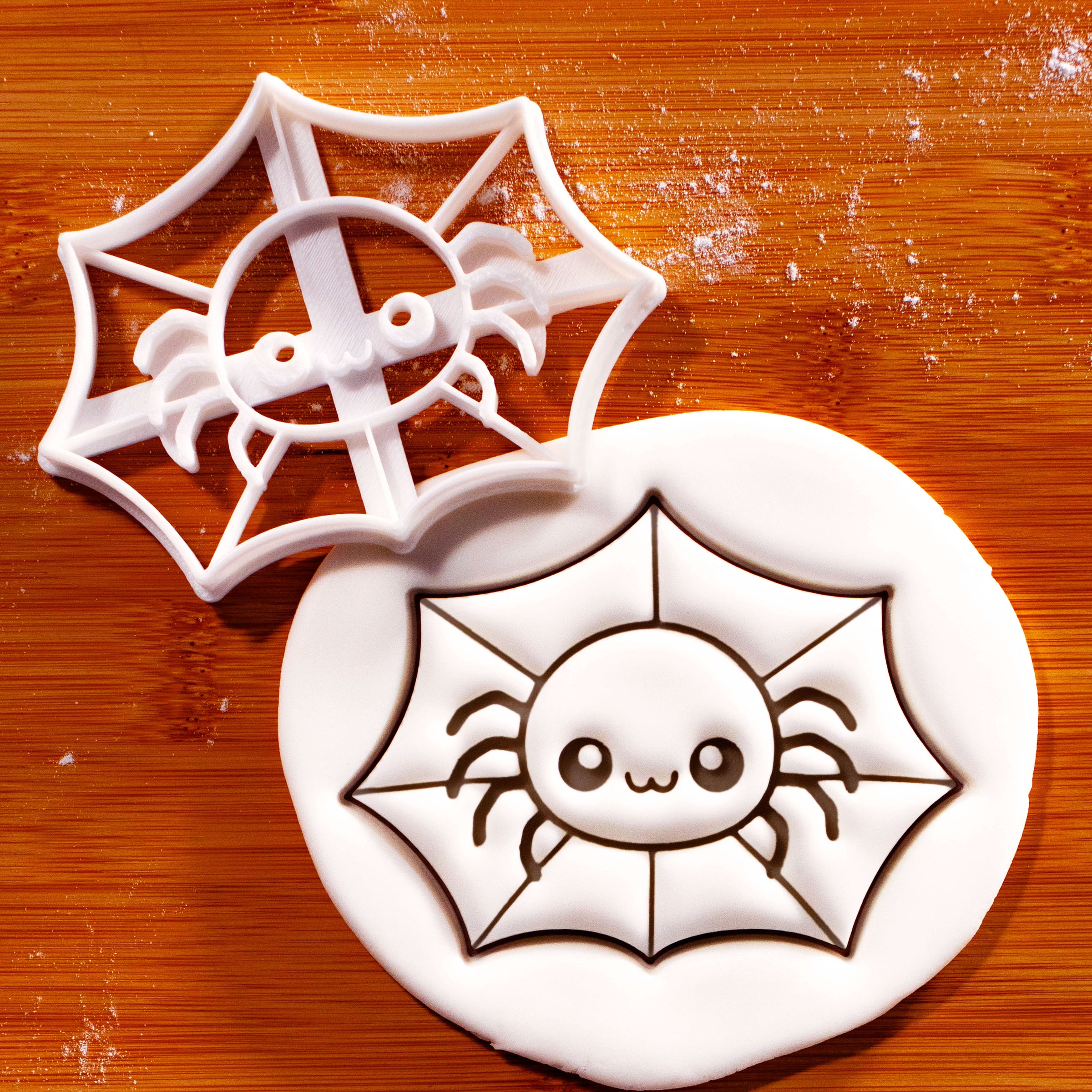 Chibi Spider in Web Cookie Cutter