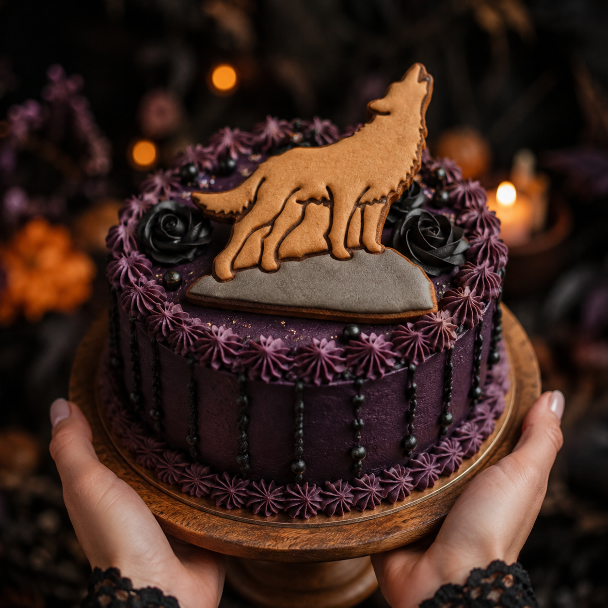 Howling Wolf Outline Cookie Cutter
