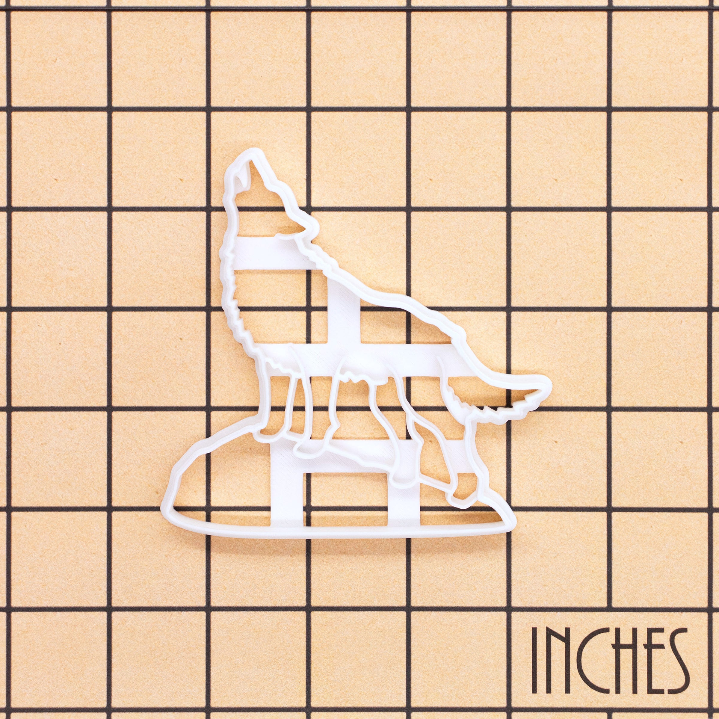 Howling Wolf Outline Cookie Cutter