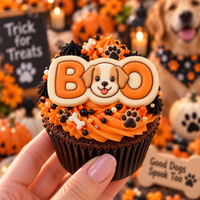 BOO Dog Face Mini Cookie Cutter & Stamp Set