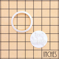 ONEderful mini cookie cutter and stamp set on inch grid