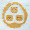 persian cat cookie cutout dough, made with bakerlogy persian cat cookie cutter